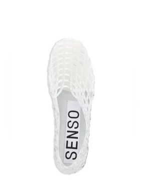 Senso White Jelly Mesh Slip On Flat